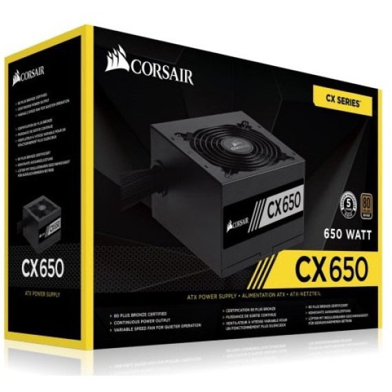 NGUỒN POWER SUPPLY CORSAIR CX650 - CP-9020122-NA