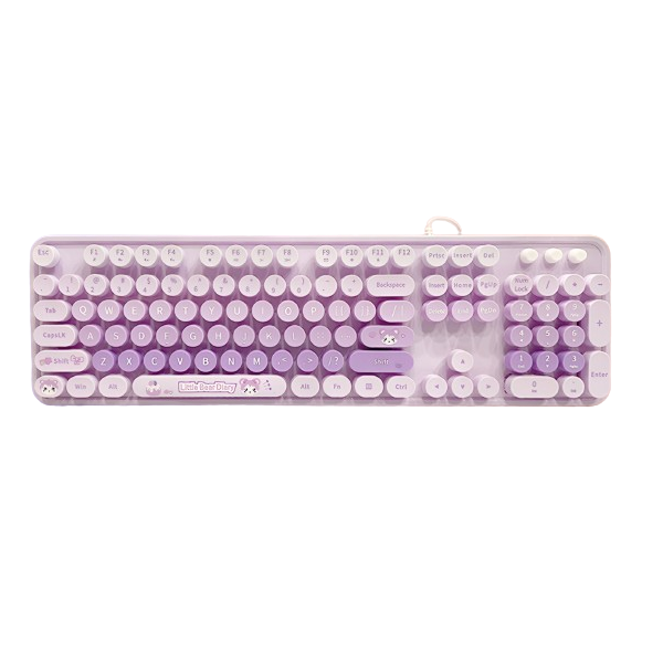 Bàn phím văn phòng có dây USB Sweet Mofii Purple Colorful