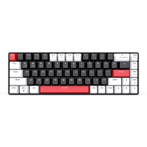 Bàn phím cơ Gaming không dây EK368L White-Black Brown Switch