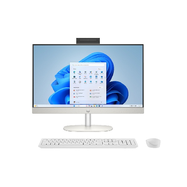 Máy bộ HP AIO 24-cr2013d C20CWPA (Ultra 5-225U/ Ram 16GB/ SSD 512GB/ 23.8 inch/ Windows 11 Home/ 1Y/ Trắng)