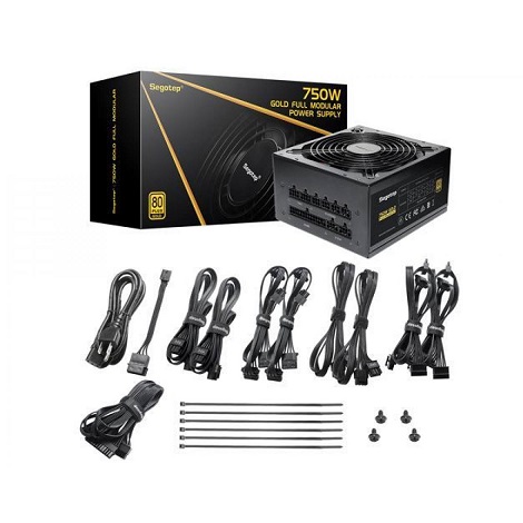 Nguồn máy tính SEGOTEP GP-850G - 750W - 80 Plus Gold - Full Modular