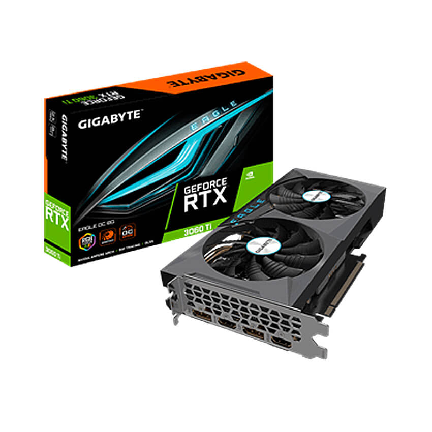Card màn hình VGA Gigabyte RTX 3060 Ti EAGLE OC-8GD-V2