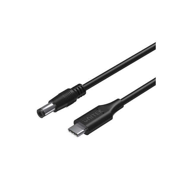 Cáp sạc USB-C Sang DC Jack 5.5 x 2.5 mm 65W Unitek C14116BK cho Laptop
