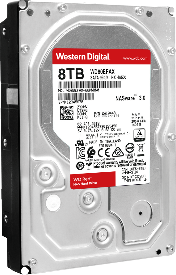 Ổ CỨNG HDD WESTERN DIGITAL RED 8TB 3.5