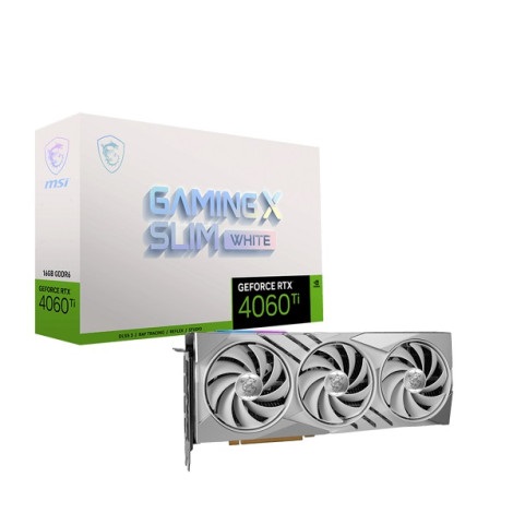 Card màn hình MSI Geforce RTX 4060 Ti GAMING X SLIM WHITE 16G