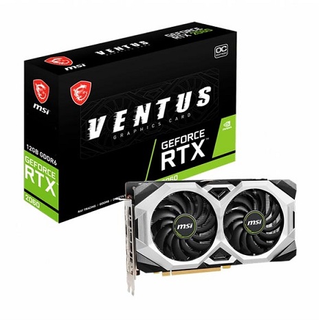 VGA MSI GeForce RTX 2060 VENTUS 12GB OC GDDR6