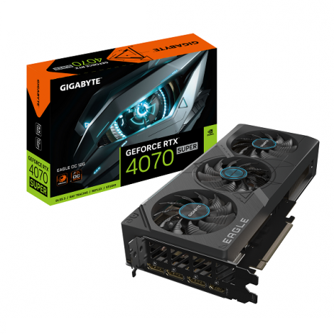 Card màn hình Gigabyte GeForce RTX 4070 Super Eagle OC 12G (GV-N407SEAGLE OC-12GD)