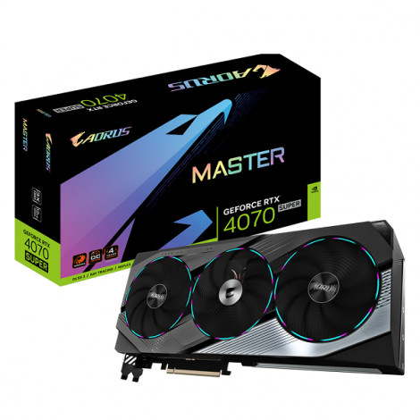 Card màn hình Gigabyte Aorus GeForce RTX 4070 Super Master 12G (GV-N407SAORUS M-12GD)