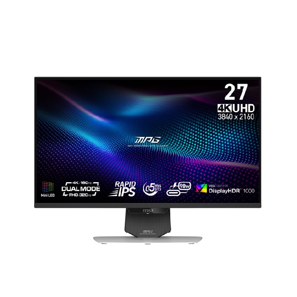 Màn hình LCD MSI MPG 274URDFW E16M (27 inch/ 3840 x 2160/ 400 cd/m2/ 0.5ms/ 160Hz)