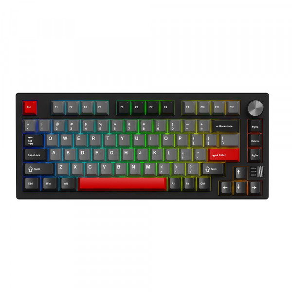 Bàn phím cơ Gaming Triple mode Dareu EK75 PRO (Trắng đen đỏ)