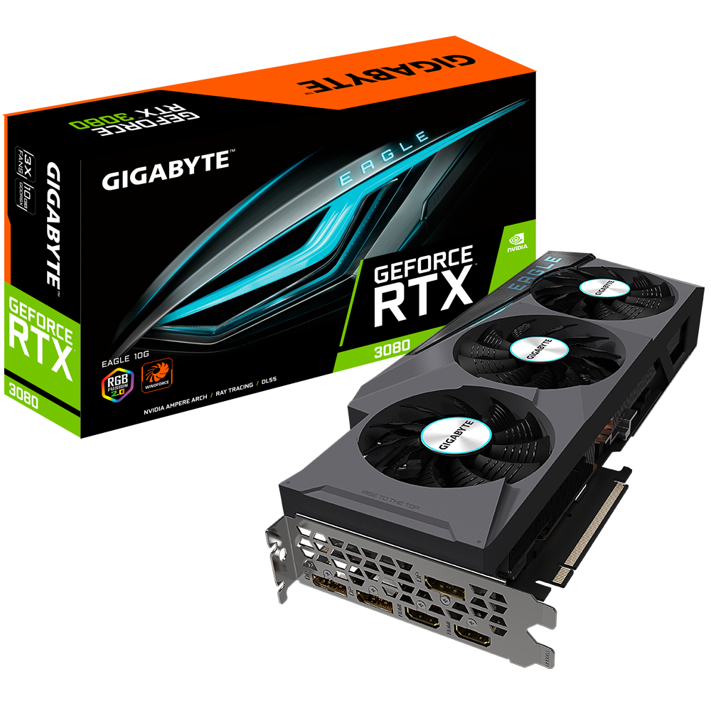 Card màn hình VGA Gigabyte RTX 3080 EAGLE-10GD V2