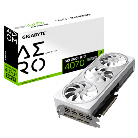 Card màn hình Gigabyte GeForce RTX 4070 Ti Super Aero OC 16G (GV-N407TSAERO OC-16GD)