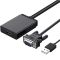 CÁP CHUYỂN VGA SANG HDMI + AUDIO 3.5MM UGREEN 60814