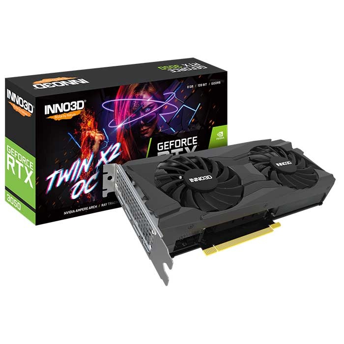 Card màn hình Inno3D RTX 3050 Twin X2 OC 8GB