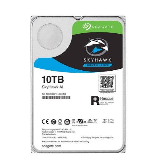 Ổ CỨNG SEAGATE SKYHAWK 10TB 3.5'' ST10000VE0008 (CHUYÊN DỤNG CHO CAMERA)
