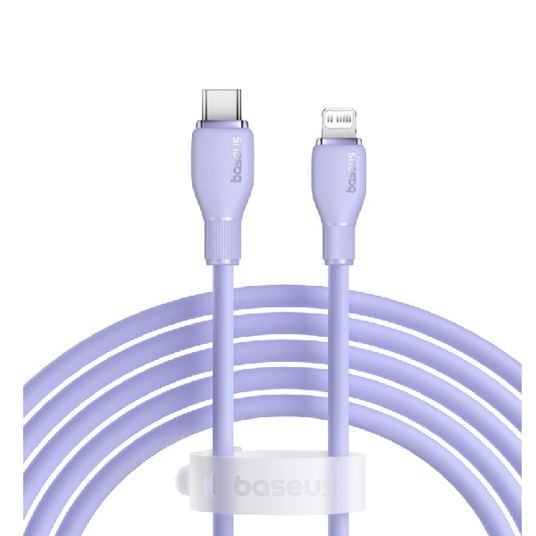Cáp sạc Type-C to Lightning Baseus Pudding dài 2m 20W P10355701511-01 Nebula Purple