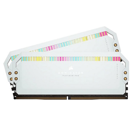 RAM Corsair DOMINATOR PLATINUM RGB 64GB (2x32GB) DDR5 5200MHz White (CMT64GX5M2B5200C40W)