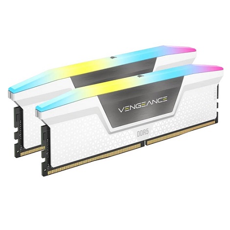 Ram Corsair VENGEANCE RGB 32GB (2x16GB) DDR5 bus 5600MHz White (CMH32GX5M2B5600C36WK)