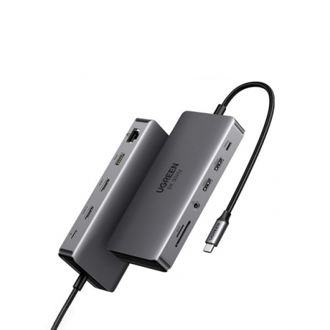 Bộ chuyển đổi đa năng USB-C 11 in 1, HDMI 8K@30Hz 4K60Hz Ugreen 15965