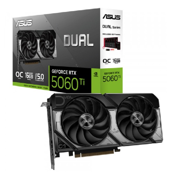 Card đồ họa Asus Dual GeForce RTX 5060 Ti 16GB GDDR7 OC Edition