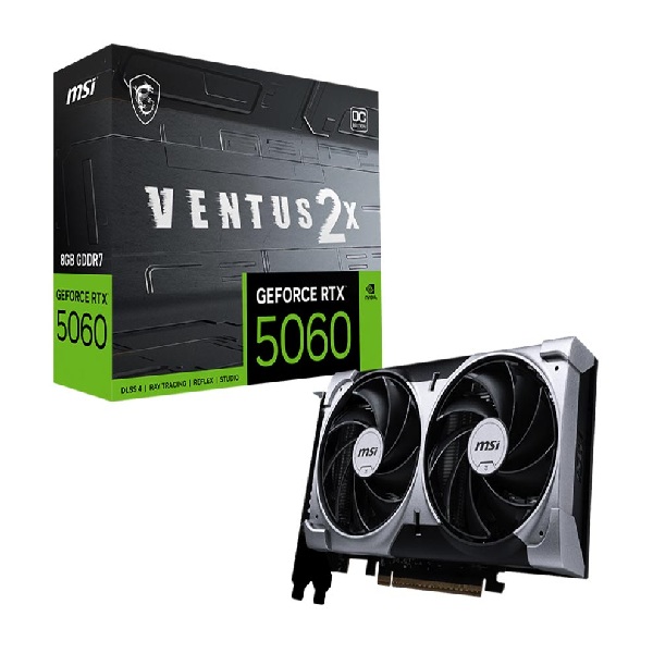 Card đồ họa MSI GeForce RTX 5060 8G VENTUS 2X OC (GDDR7/ 128 bit)