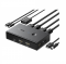 Bộ HDMI KVM Switch 2 cổng có remote điều khiển, kèm dây Ugreen 15166