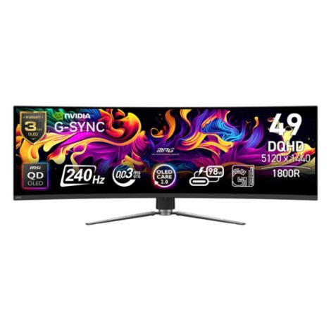 Màn hình LCD MSI MPG 491CQPX QD-OLED (49 inch/ 5120 x 1440/ 0.03ms/ 240Hz/ Curved)