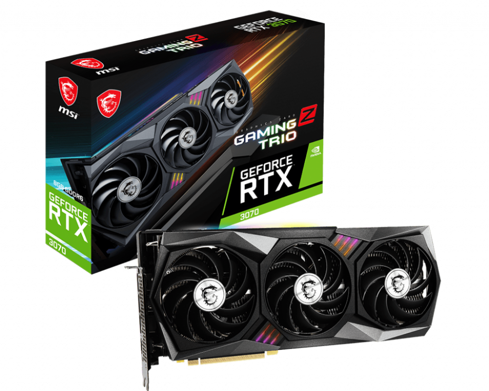 Card màn hình VGA MSI RTX 3070 GAMING Z TRIO 8G (LHR)