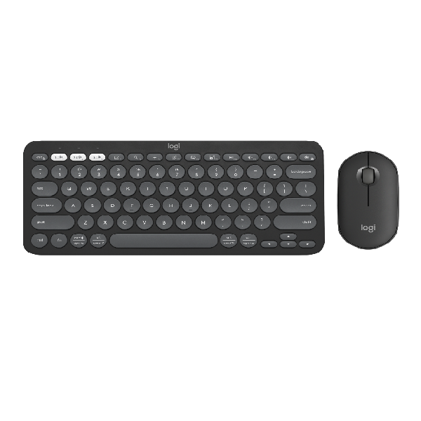 Combo Bàn phím và chuột Logitech PEBBLE 2 màu Graphite (920-012187)
