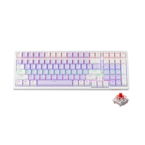 Bàn phím cơ Gaming có dây Newmen GM328 Tím Trắng, Red Switch