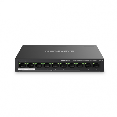 Switch PoE+ Mercusys MS110P (10 port/ 10/100Mbps)