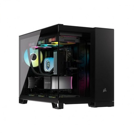 Case Corsair 2500X Tempered Glass mATX Mid-Tower Black (CC-9011265-WW)