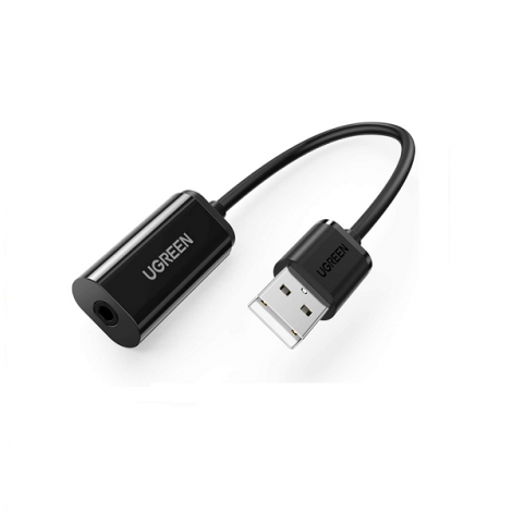 Cáp chuyển đổi USB ra audio 3.5mm hỗ trợ Mic và Tai Nghe Ugreen 10330
