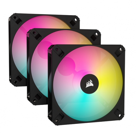 Bộ 3 Fan Case Corsair iCUE AR120 Digital RGB 120mm - Black (CO-9050167-WW)