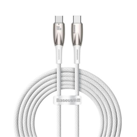 Cáp sạc nhanh Baseus Glimmer Type-C to Type-C 100W dài 2m CADH000802