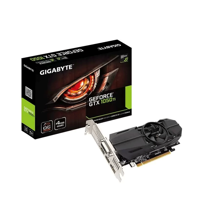 Card màn hình VGA Gigabyte GTX 1050 Ti OC Low Profile 4G