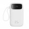 Sạc dự phòng Baseus Qpow2 Dual-Cable 10000mAh 22.5W Stellar White LVA025-1W-22 (P10055003223-00)