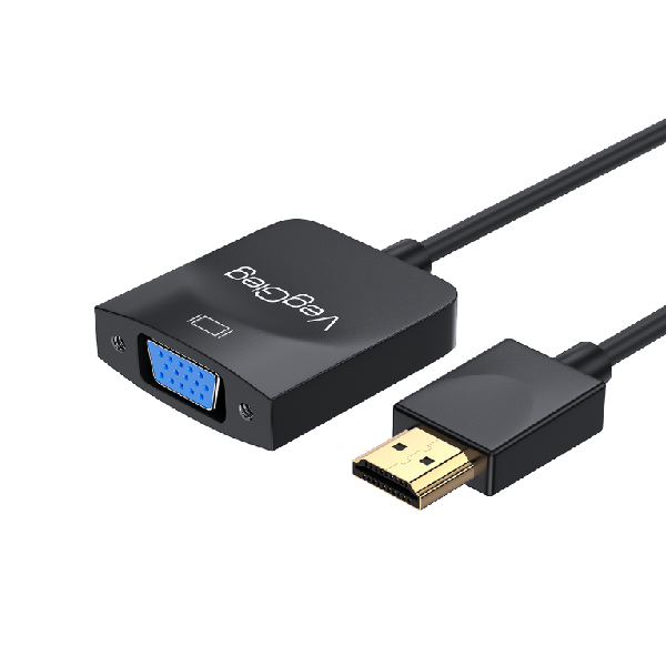 Cáp chuyển đổi HDMI sang VGA VegGieg V-Z612, hỗ trợ FullHD 1080P@60Hz