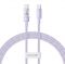 Cáp sạc nhanh Baseus Gem USB-C sang USB-C 1m PD 100W P10373000511-00 Nebula Purple
