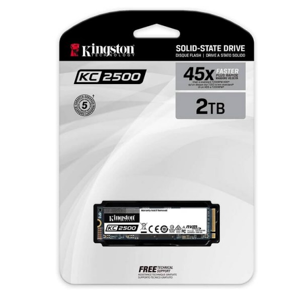 Ổ cứng SSD Kingston KC2500 2TB NVMe M.2 2280 PCIe Gen 3x4 SKC2500M8/2000G