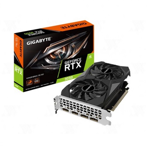 Card màn hình Gigabyte GeForce RTX 3050 WINDFORCE 6GB OC (N3050WF2OC-6GD)