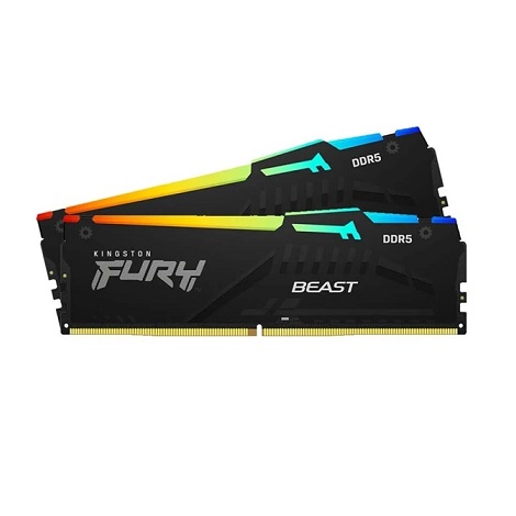 Ram PC Kingston Fury Beast 16GB (2x8GB) DDR5 bus 5600 RGB K2 (KF556C40BBAK2-16)