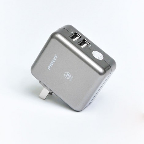 Sạc Pisen Dual USB Charger 2A, 15W Fast Charging TS-FC026